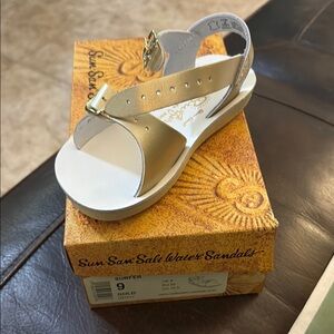 Kids Gold Sandals